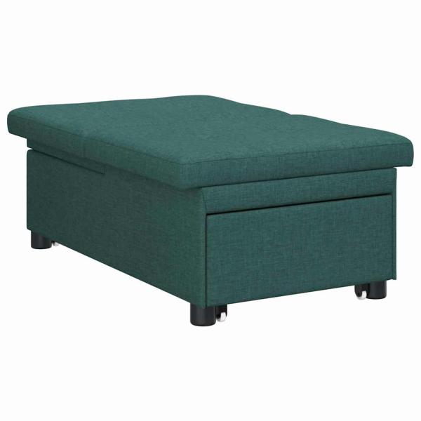 3-in-1 Schlafsofa - Ausziehbares Design in dunklem Grün