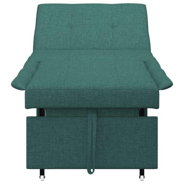 3-in-1 Schlafsofa - Ausziehbares Design in dunklem Grün