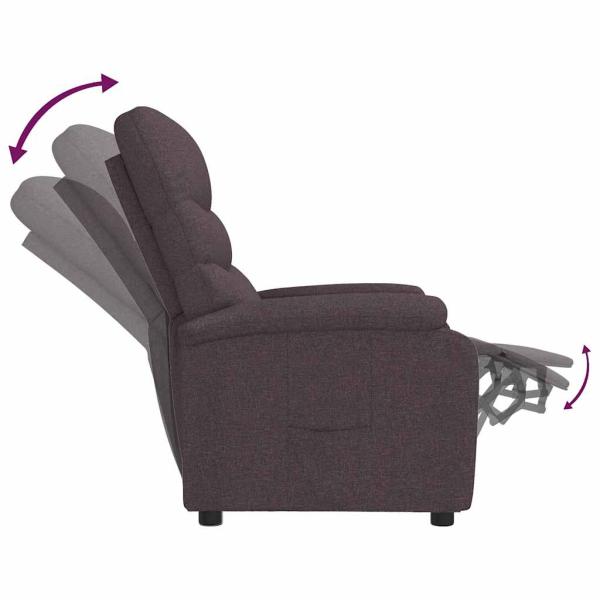 ARDEBO.de - Relaxsessel Dunkelbraun Stoff
