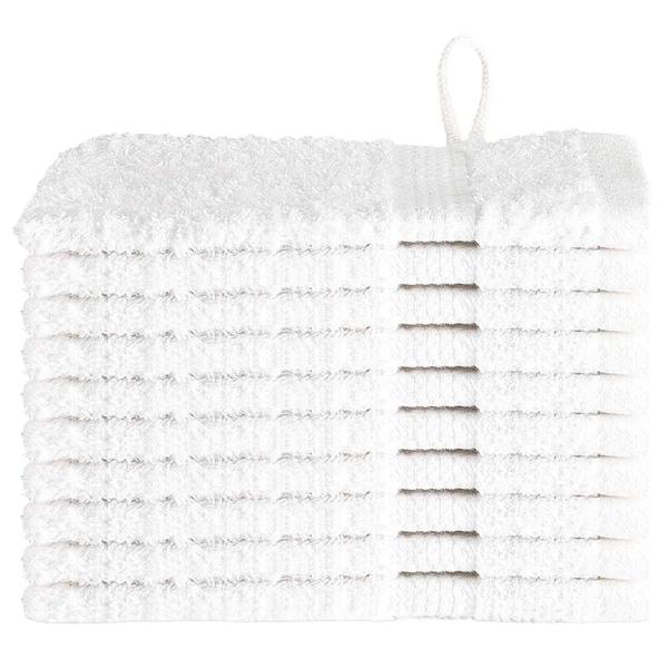 Waschhandschuhe 10 pcs Weiß 15 x 21 cm Baumwolle