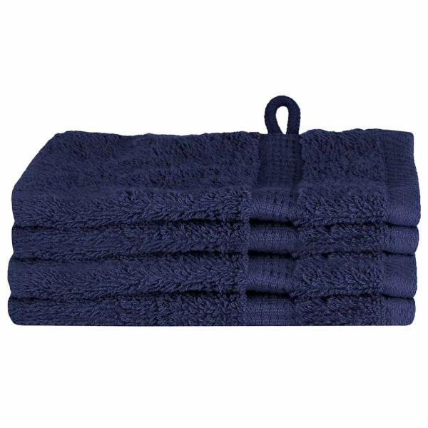 Gästetuch SOLUND 4 Stk. Marineblau 15 x 21 cm 550 gsm