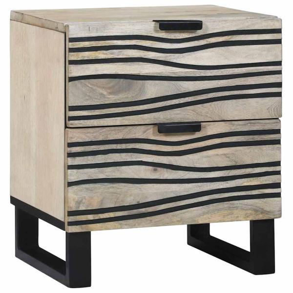 Nachttische mit Schubladen 2 pcs Walnuss 40 x 33.5 x 46 cm