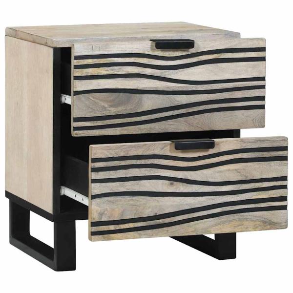 Nachttische mit Schubladen 2 pcs Walnuss 40 x 33.5 x 46 cm