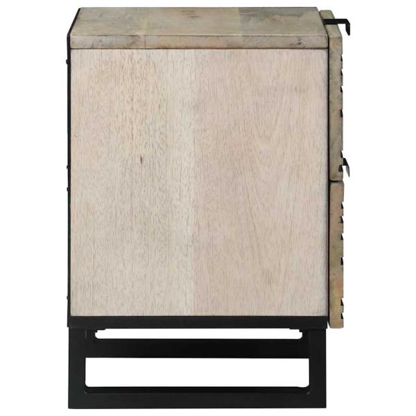 Nachttische mit Schubladen 2 pcs Walnuss 40 x 33.5 x 46 cm