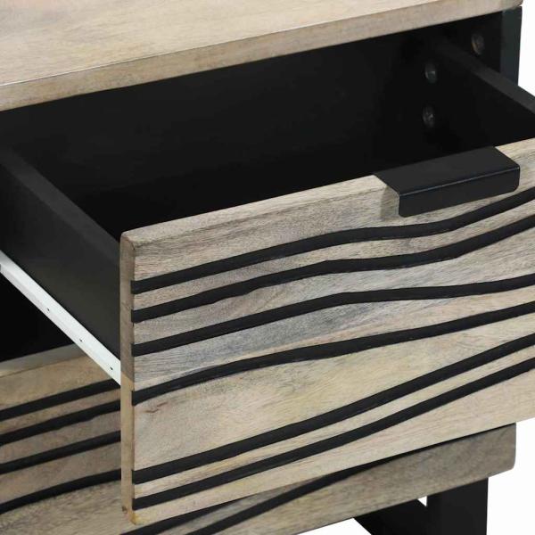 Nachttische mit Schubladen 2 pcs Walnuss 40 x 33.5 x 46 cm