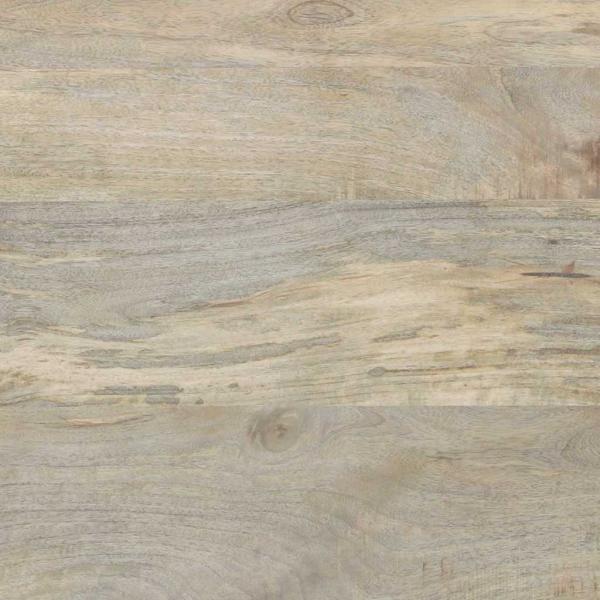 Couchtisch Weiß, Schwarz 80 x 50 x 40 cm massives Mangoholz