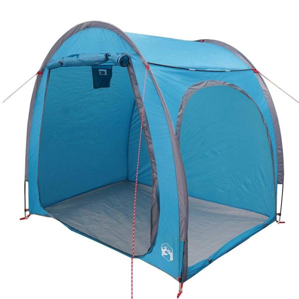 Fahrradgarage mit Dach mit Speicher Blau 218 x 156 x 180 cm