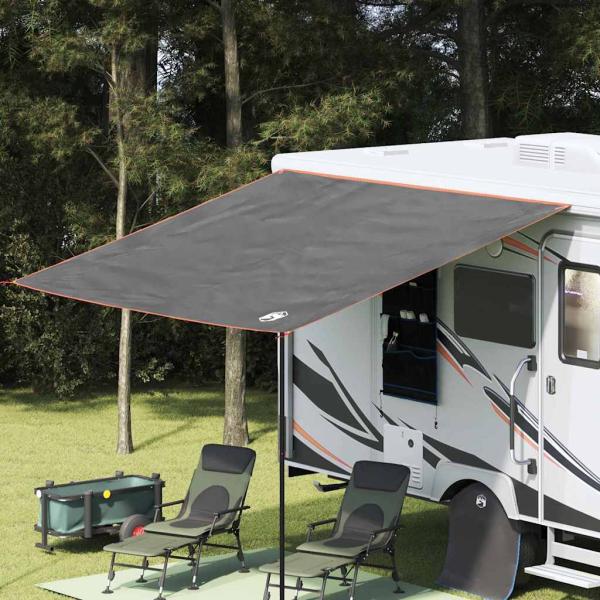 ARDEBO.de - Wasserfeste Plane Grau und Orange 350 x 240 cm