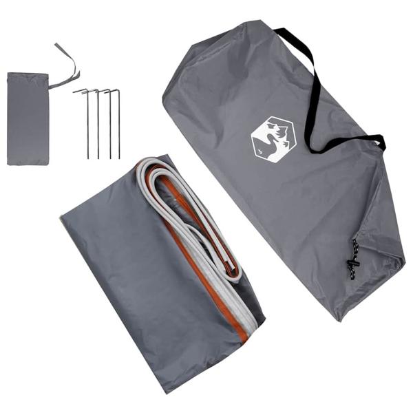 Wasserfeste Plane Grau und Orange 350 x 240 cm