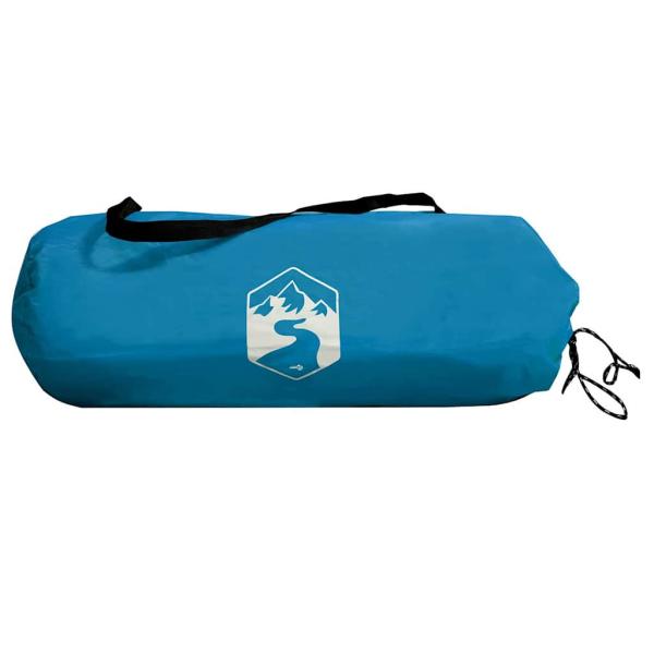 Wohnwagenmarkise Personen 240 x 350 cm Wasserdicht Blau Taft