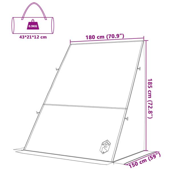 Wasserfestes Zelt 190 x 150 x 230 cm