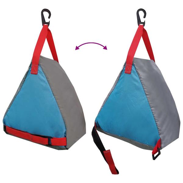 Aufbewahrungstasche Grau, Blau, Rot 24 x 16 x 24 cm