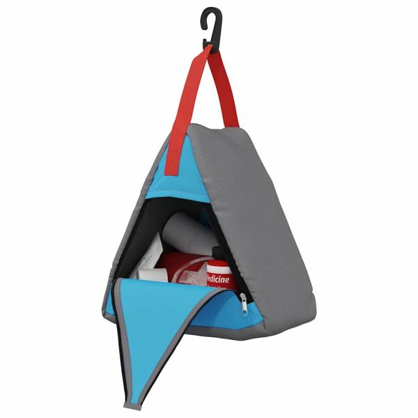 Aufbewahrungstasche Grau, Blau, Rot 24 x 16 x 24 cm