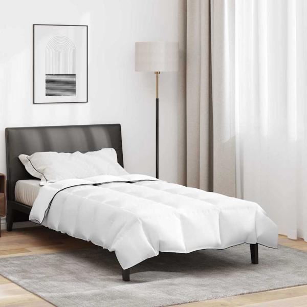 ARDEBO.de - Winterbettdecke Weiß 155 x 200 cm 105gsm Pfirsich-Polyester