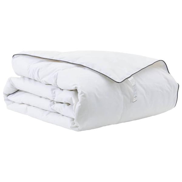 Winterbettdecke Weiß 155 x 200 cm 105gsm Pfirsich-Polyester