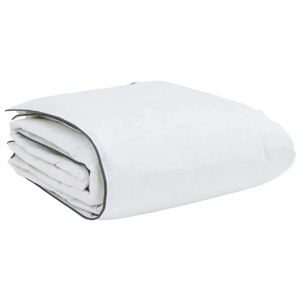 Winterbettdecke Weiß 155 x 200 cm 105gsm Pfirsich-Polyester