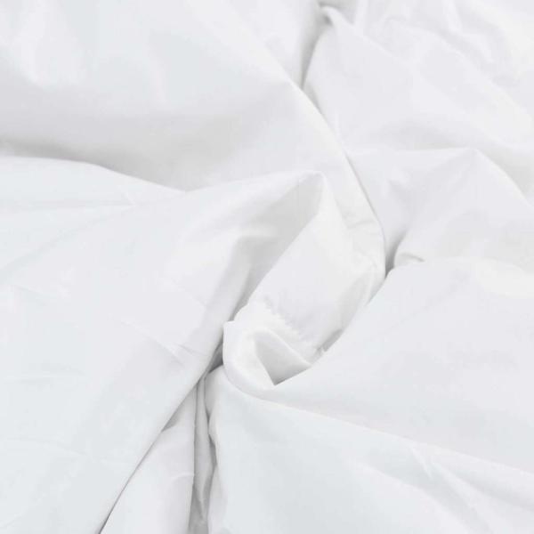 Winterbettdecke Weiß 155 x 200 cm 105gsm Pfirsich-Polyester
