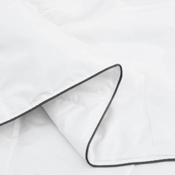 Winterbettdecke Weiß 155 x 200 cm 105gsm Pfirsich-Polyester