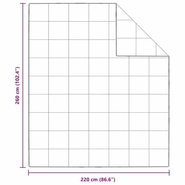 ARDEBO.de - Winterbettdecke Weiß 260 x 220 cm 105gsm Pfirsich-Polyester