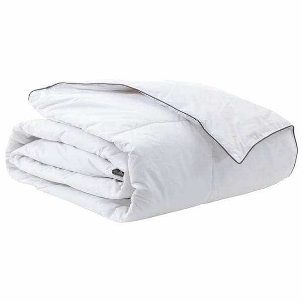 Winterbettdecke Weiß 240 x 260 cm 105gsm Pfirsich-Polyester
