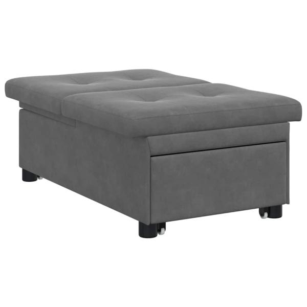 Sofa Bett mit Rad Dunkelgrau 194 x 50 x 82 cm