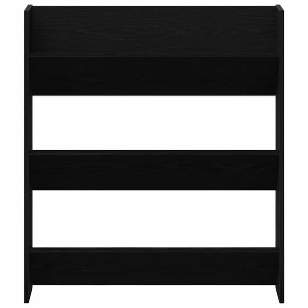 Wandschuhschränke 2 pcs Schwarze Eiche 60 x 18 x 60 cm