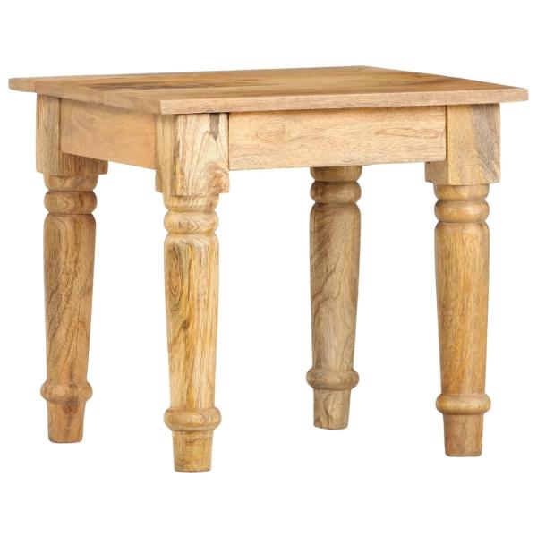 ARDEBO.de - Beistelltisch 43×43×40 cm Massivholz Mango