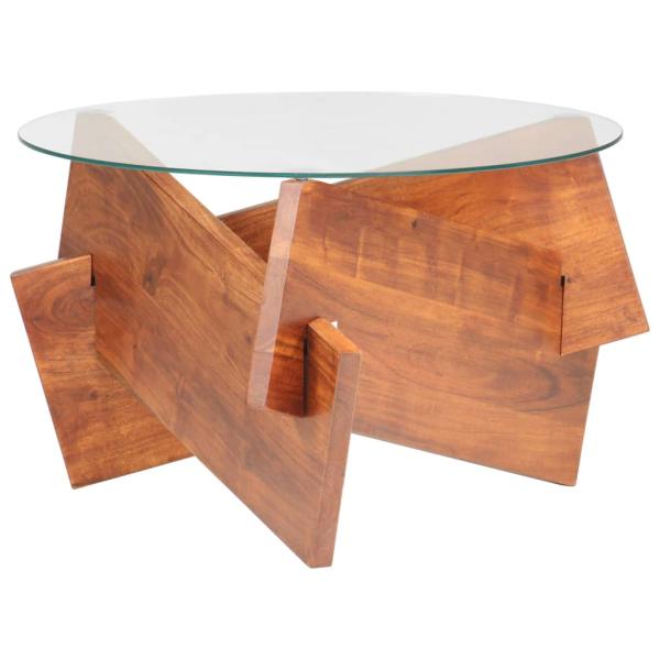 Couchtisch 60 cm Massivholz Akazie