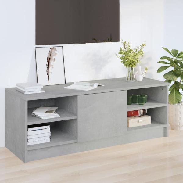 ARDEBO.de - TV-Schrank Betongrau 102x35,5x36,5 cm Holzwerkstoff