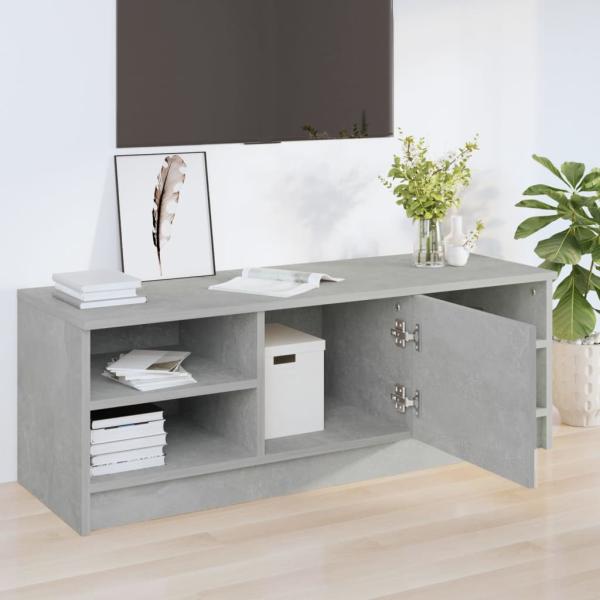 TV-Schrank Betongrau 102x35,5x36,5 cm Holzwerkstoff
