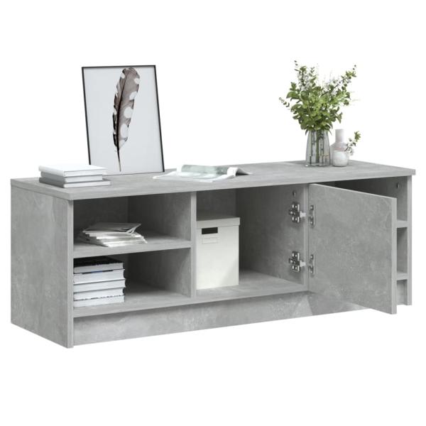 TV-Schrank Betongrau 102x35,5x36,5 cm Holzwerkstoff
