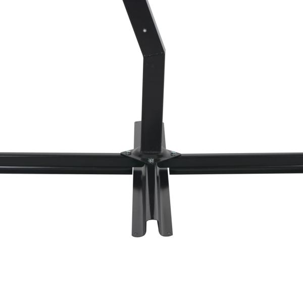 Ampelschirm mit Holz-Mast 400x300 cm Taupe