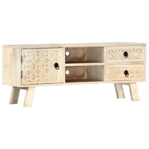 TV-Schrank 110 x 30 x 44 cm Massivholz Mango