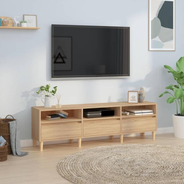 ARDEBO.de - TV-Schrank Sonoma-Eiche 150x30x44,5 cm Holzwerkstoff