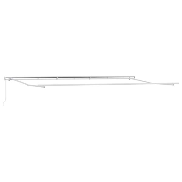 Einziehbare Markise Orange und Braun 600 x 300 cm Stoff