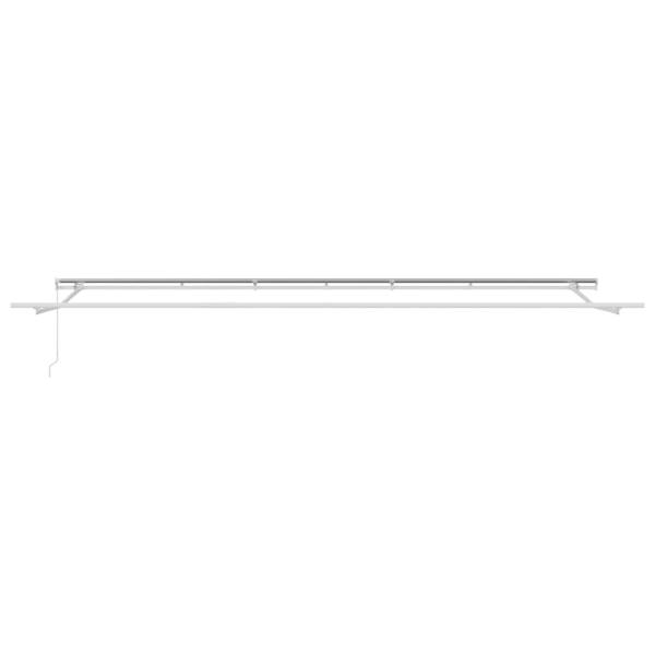 Einziehbare Markise Orange und Braun 600 x 300 cm Stoff