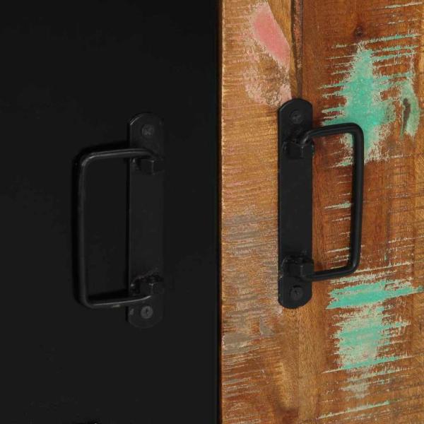 Badezimmermöbel Set 4 pcs Mehrfarbig Massives recyceltes Holz
