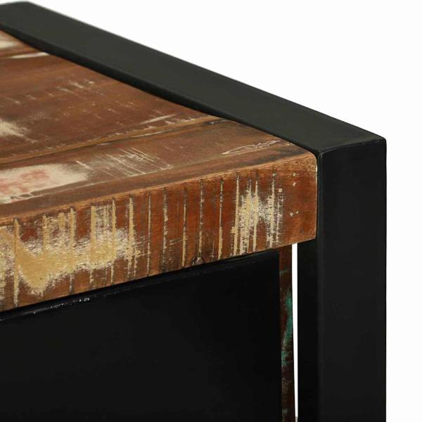 Badezimmermöbel Set 4 pcs Mehrfarbig Massives recyceltes Holz