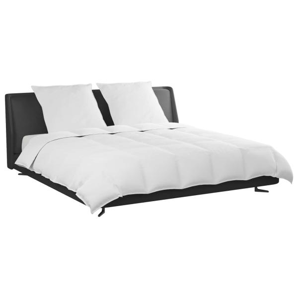 Bettdecke mit Kissen 3 pcs Weiß 240 x 200 cm Daunen