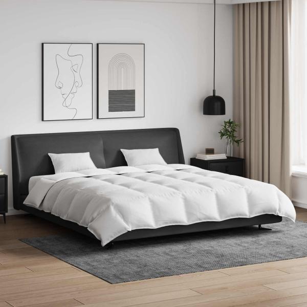 ARDEBO.de - Bettdecke mit Kissen 3 pcs Weiß 200 x 220 cm Daunen