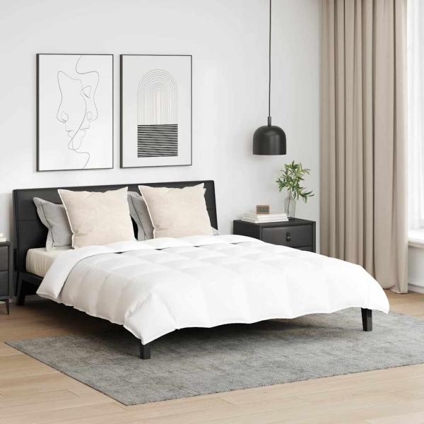 ARDEBO.de - Bettdecke mit Kissen 3 pcs Weiß 240 x 260 cm Daunen