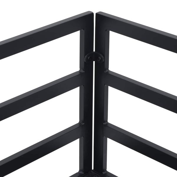 Garten-Sofa-Set 8 pcs Schwarz 353 x 283 x 71 cm Aluminium