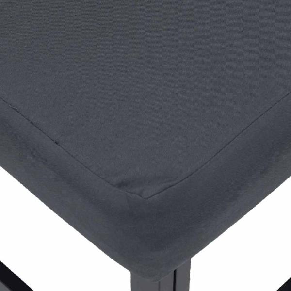 Gartensofa-set mit Kissen 6 pcs Schwarz Stahl