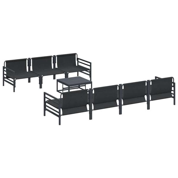 Garten-Sofa-Set mit Kissen mit Kissen 8 pcs Anthrazit 70 x 70,5 x 31,5 cm