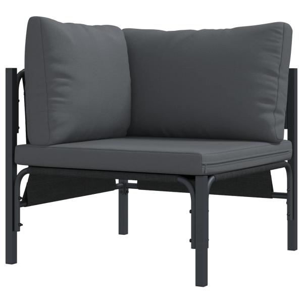 ARDEBO.de - Garten-Sofa-Set 6 pcs Anthrazit Stahl