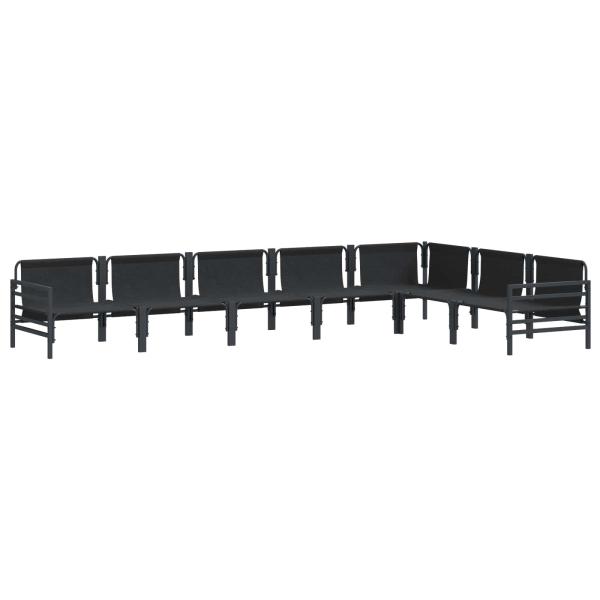 Garten-Sofa-Set 7 pcs Anthrazit Stahl