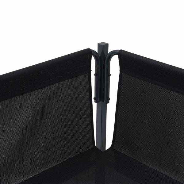 Garten-Sofa-Set 7 pcs Anthrazit Stahl