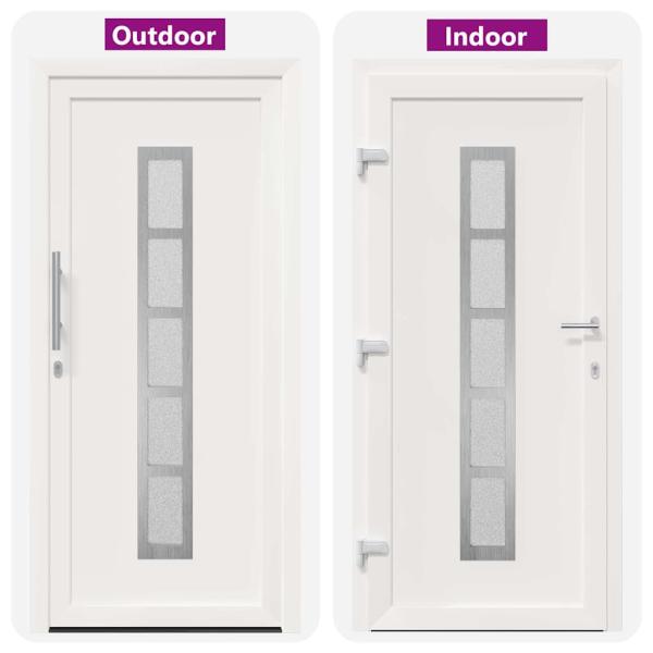 Vordertür Weiß 98 x 200 cm PVC