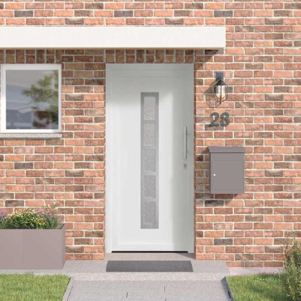 ARDEBO.de - Vordertür Weiß 98 x 208 cm PVC