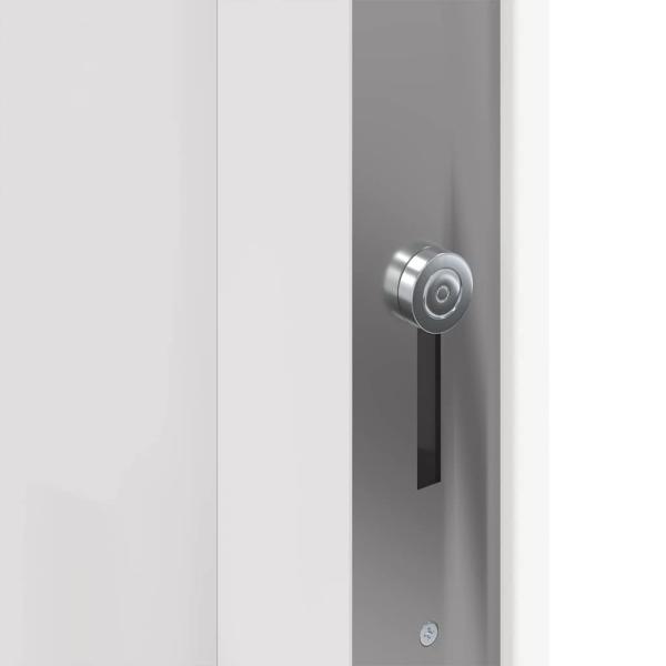 Vordertür Weiß 98 x 208 cm PVC